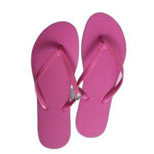 NEW Women's West Loop Summer Beach Vacation Hot Pink Flip Flops Various Sizes
